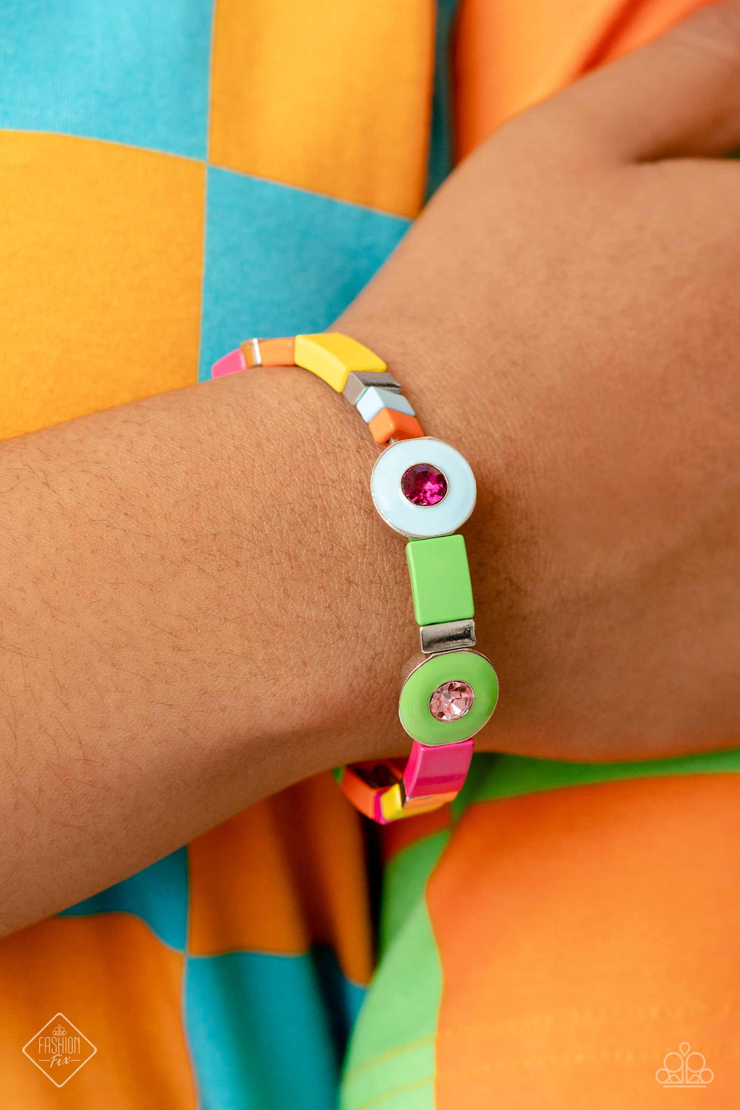 Colorblock Cameo - Multi Fashion Fix Bracelet - NEW RELEASE
