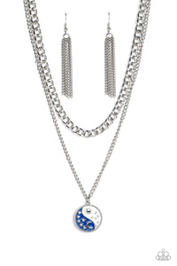 Night and Day - Blue Yin-Yang Necklace - NEW RELEASE