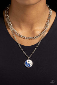 Night and Day - Blue Yin-Yang Necklace - NEW RELEASE