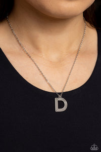 Leave Your Initials - Silver - D Necklace - NEW RELEASE