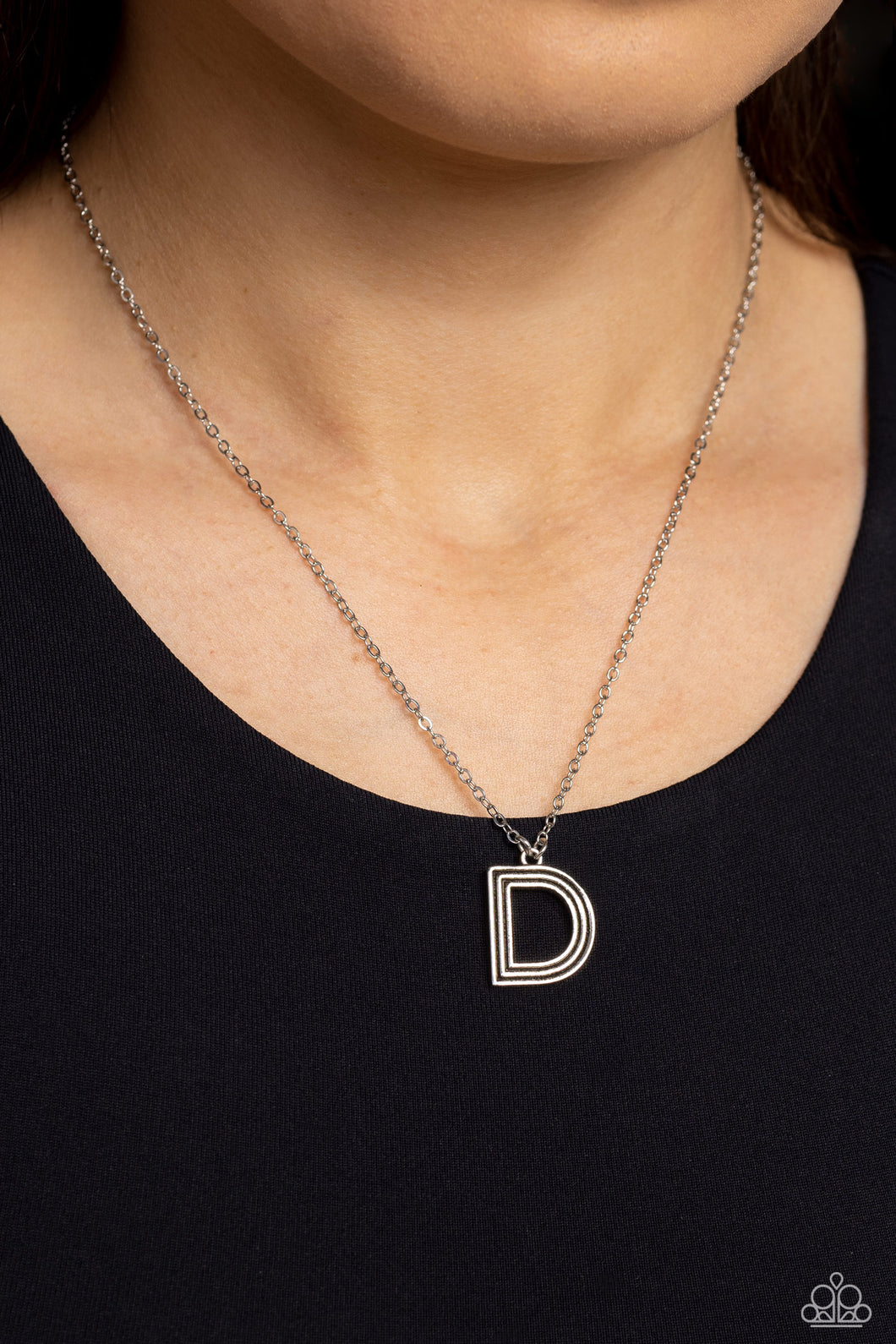 Leave Your Initials - Silver - D Necklace - NEW RELEASE