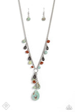 Load image into Gallery viewer, Notably Natural - Blue Fashion Fix Necklace - NEW RELEASE
