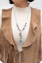 Load image into Gallery viewer, Notably Natural - Blue Fashion Fix Necklace - NEW RELEASE
