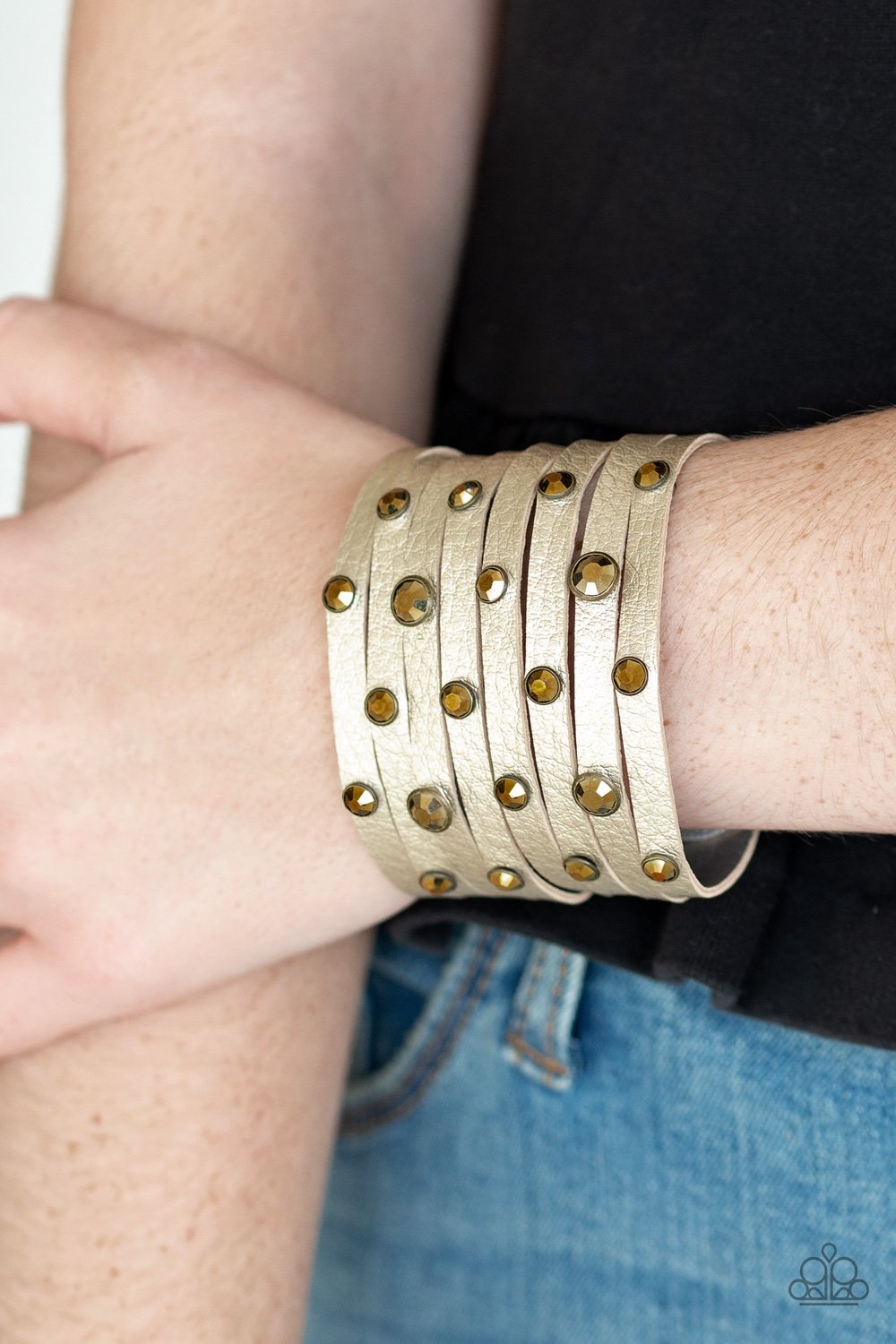 Go-Getter Glamorous - Brass Urban Snap Bracelet - NEW RELEASE