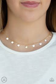 Chime a little brighter- gold choker necklace
