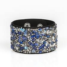 Crush rush- blue snap bracelet
