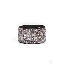 Crush rush- purple snap bracelet