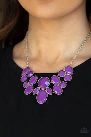Demi diva- purple necklace