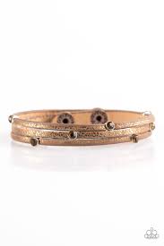 Drop a shine- copper urban snap bracelet
