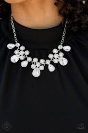 Demurely debutante- white necklace