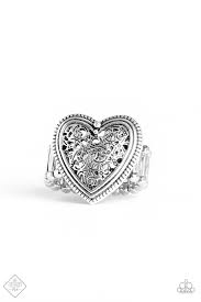 I adore you- silver ring