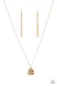 Find joy- gold necklace
