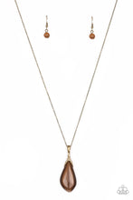 Load image into Gallery viewer, Friends In GLOW Places - Brass Moonstone Necklace - NEW RELEASE
