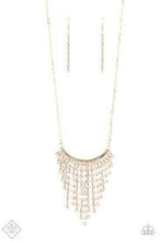 Load image into Gallery viewer, Glitter bomb- gold necklace
