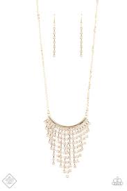Glitter bomb- gold necklace