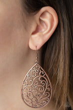 Load image into Gallery viewer, Grapevine Grandeur - Copper Filigree Earring - NEW RELEASE
