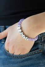 Load image into Gallery viewer, Heart-melting glow -purple moonstone bracelet
