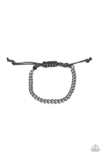 Load image into Gallery viewer, Hurrah- black mens urban bracelet
