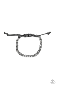 Hurrah- black mens urban bracelet