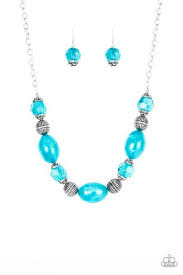 Ice melt- blue necklace