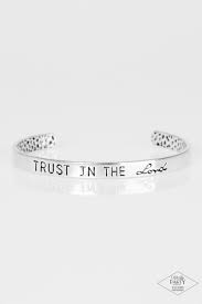 I put my trust in you- silver bracelet