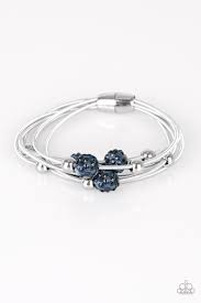 Marvelously Magnetic- blue bracelet slinky magnetic