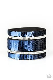 Mermaid service- blue snap bracelet