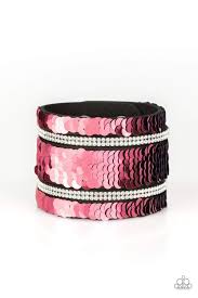 Mermaid service- pink snap bracelet