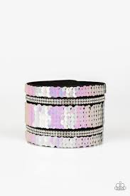 Mermaid service- white snap bracelet