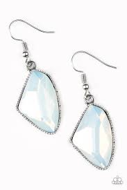 Mystic Mist- white earring