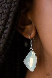Mystic Mist- white earring