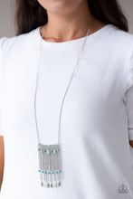 Load image into Gallery viewer, On The Fly - Blue Feather Necklace - NEW RELEASE
