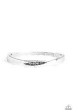 Load image into Gallery viewer, Glittering Grit - White Cuff Bracelet - NEW RELEASE
