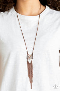 Point Taken - Copper Arrow Necklace - NEW RELEASE