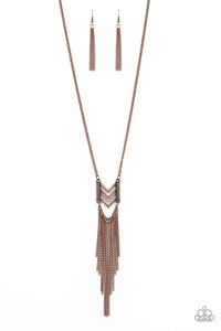 Point Taken - Copper Arrow Necklace - NEW RELEASE