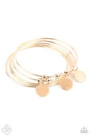 Reflective radiance- gold bracelet