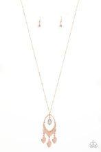 Load image into Gallery viewer, Royal iridescence- rose gold necklace
