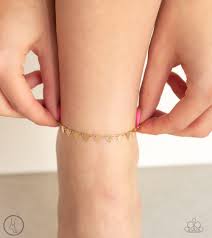 Sand shark- gold anklet