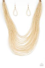 Load image into Gallery viewer, Screaming starlight- gold seedbead necklace
