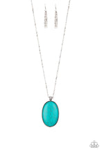 Load image into Gallery viewer, Stone stampede -blue necklace paparazzi
