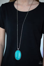 Load image into Gallery viewer, Stone stampede -blue necklace paparazzi
