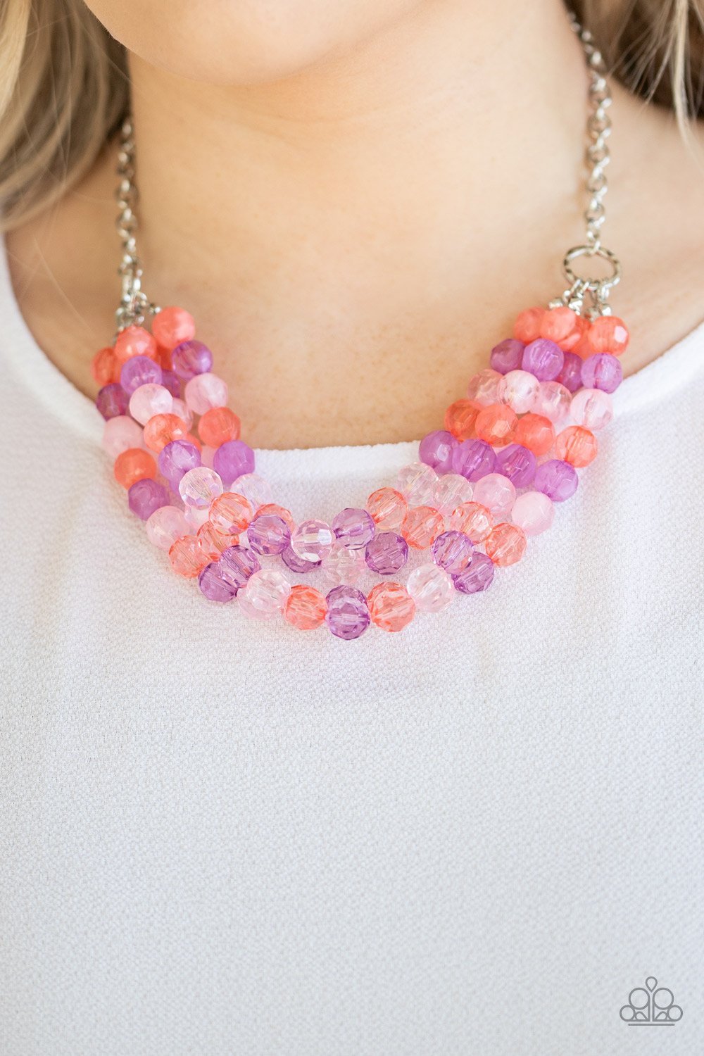 Summer ice- multi necklace