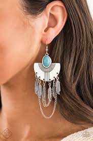 Sure thing chief- blue earrings