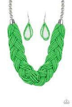Load image into Gallery viewer, The great outback- green seedbead necklace
