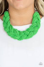 Load image into Gallery viewer, The great outback- green seedbead necklace
