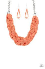 Load image into Gallery viewer, The great outback- orange seedbead necklace

