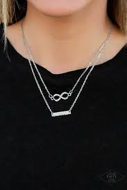Timeless love- silver necklace black diamond