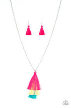 Load image into Gallery viewer, Triple the tassel- multi fringe necklace
