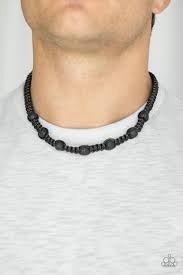 Rock art - Black Urban Necklace
