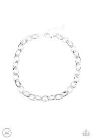 Urban uplink- silver choker necklace